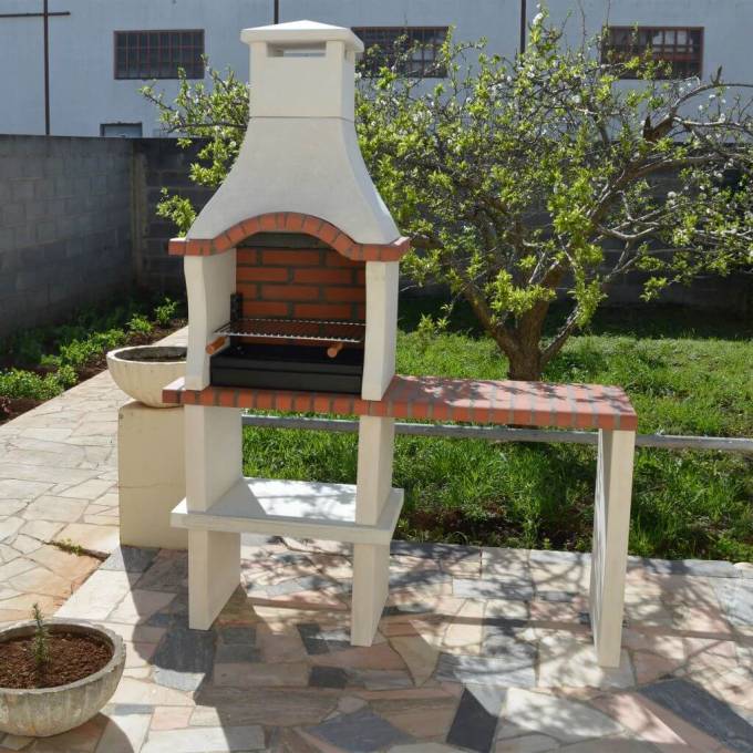 Somerset Charcoal Barbecue with Side Table